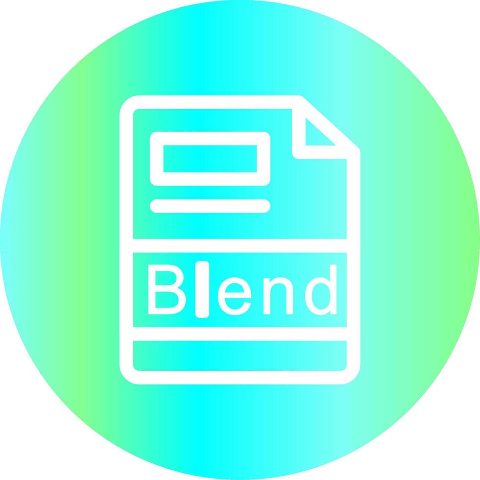 Blend Creative Icon Design vector