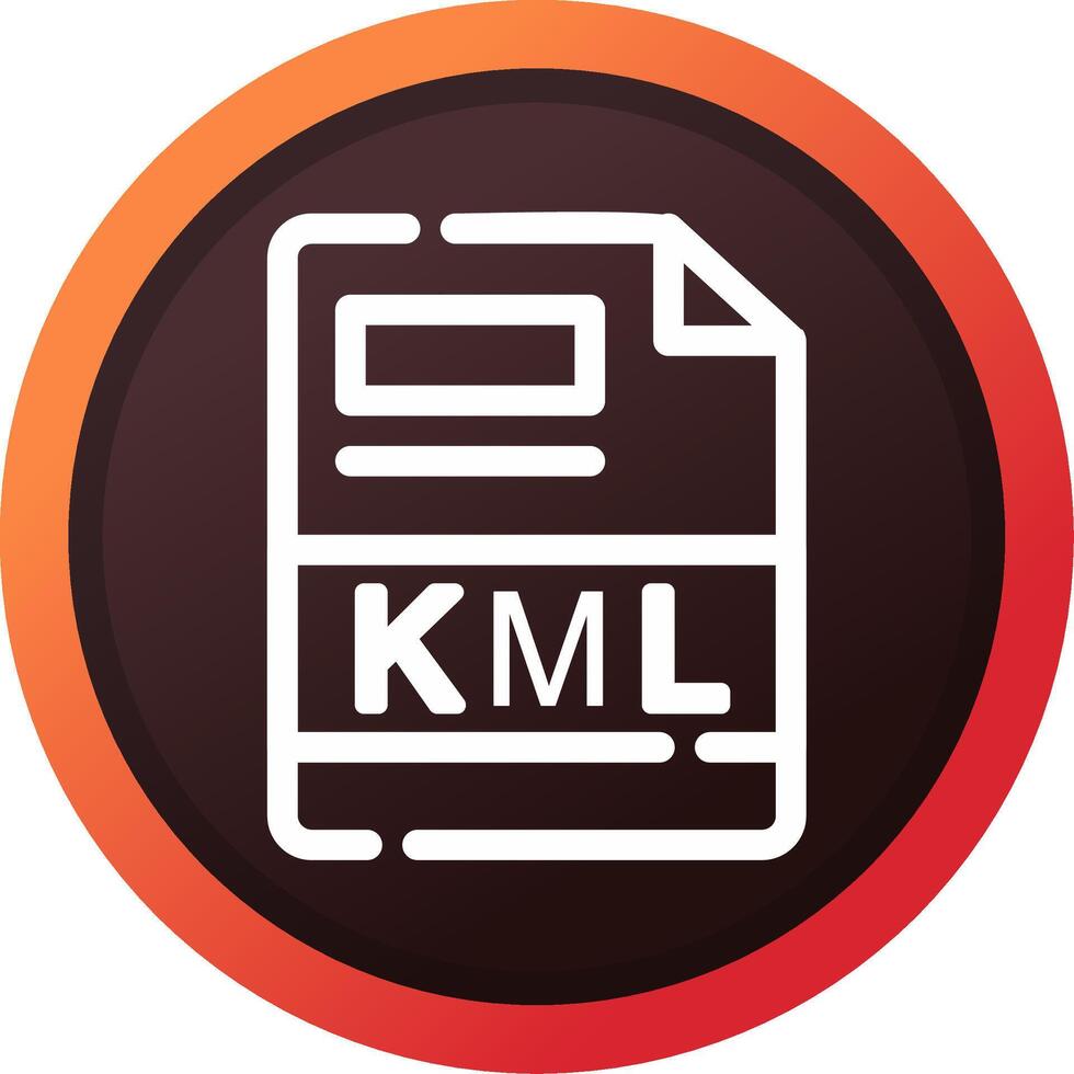 KML Creative Icon Design vector