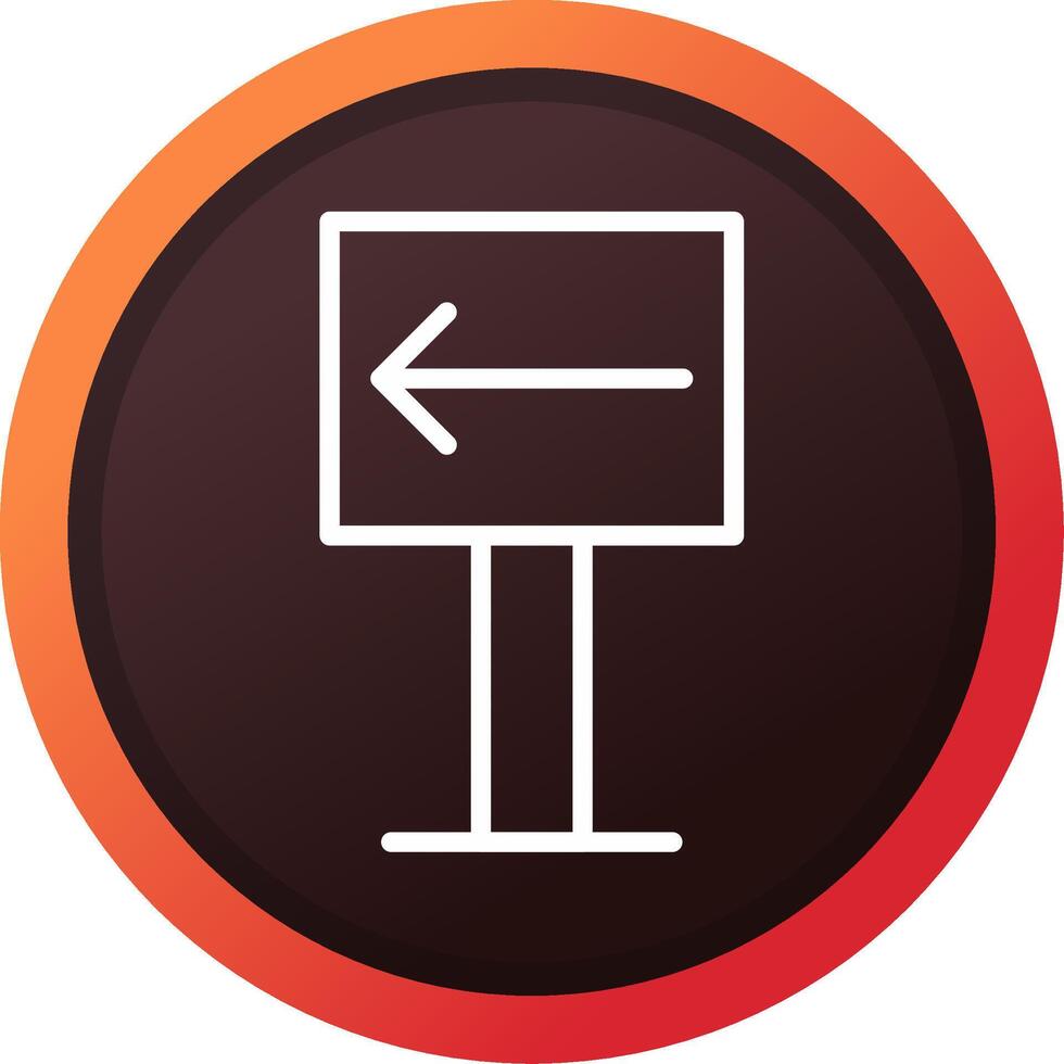 Left Creative Icon Design vector