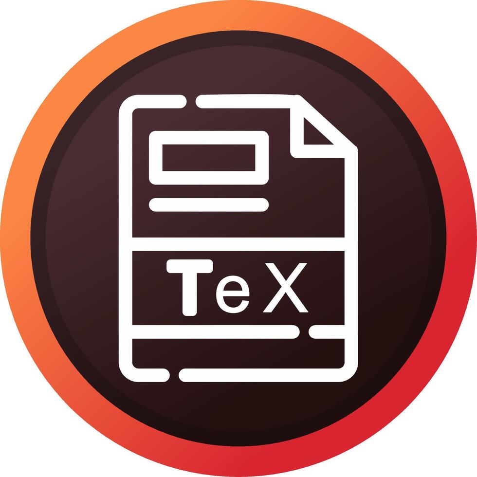 TeX Creative Icon Design vector