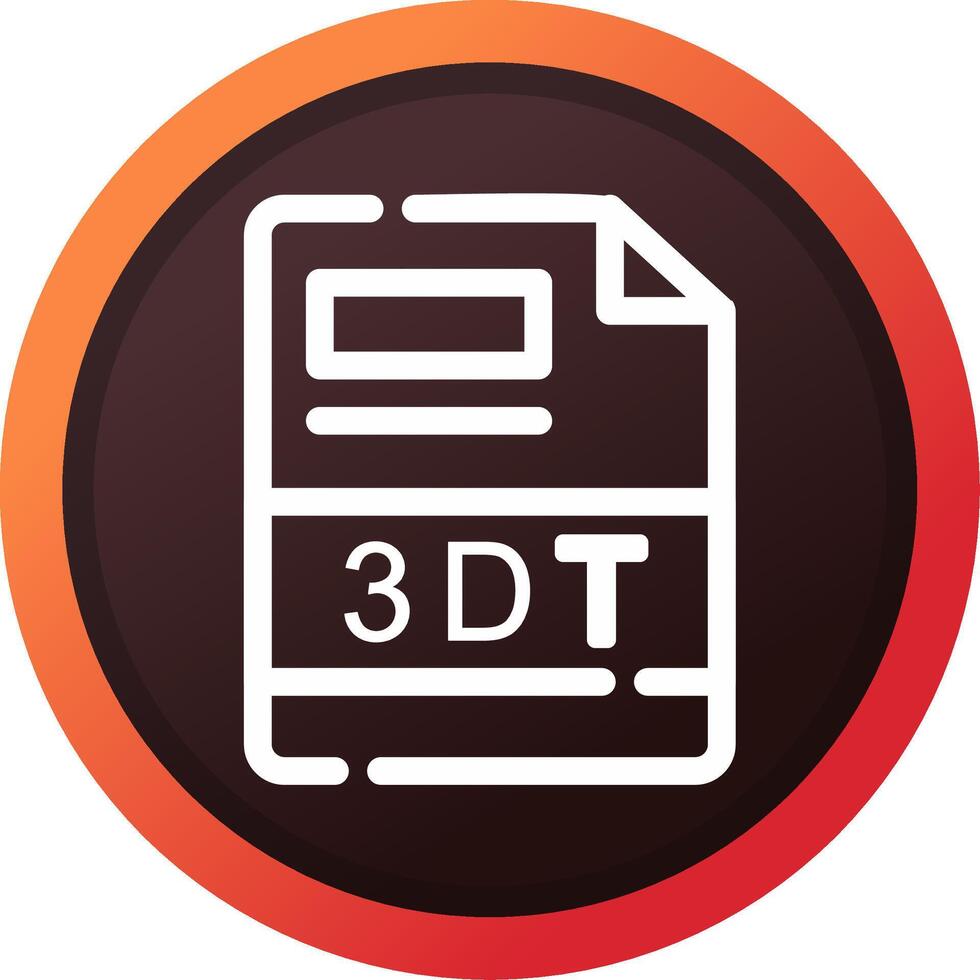 3DT Creative Icon Design vector