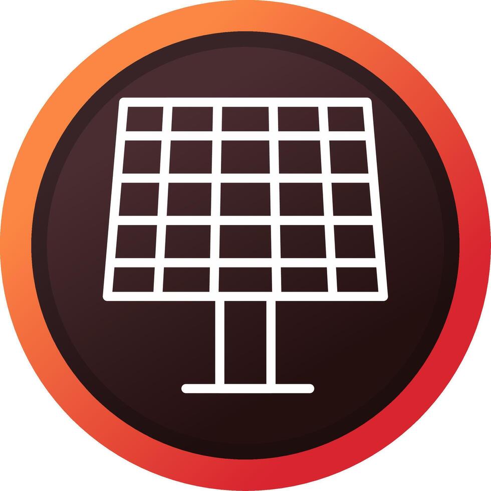 Solar Panel Creative Icon Design vector