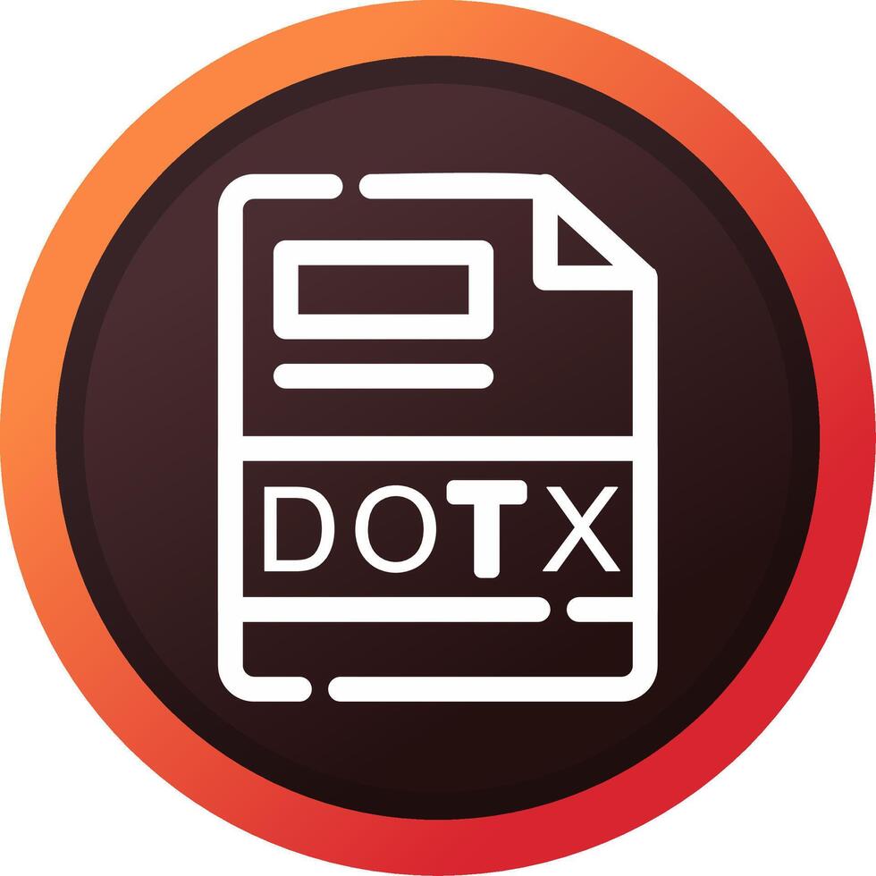 DOTX Creative Icon Design vector