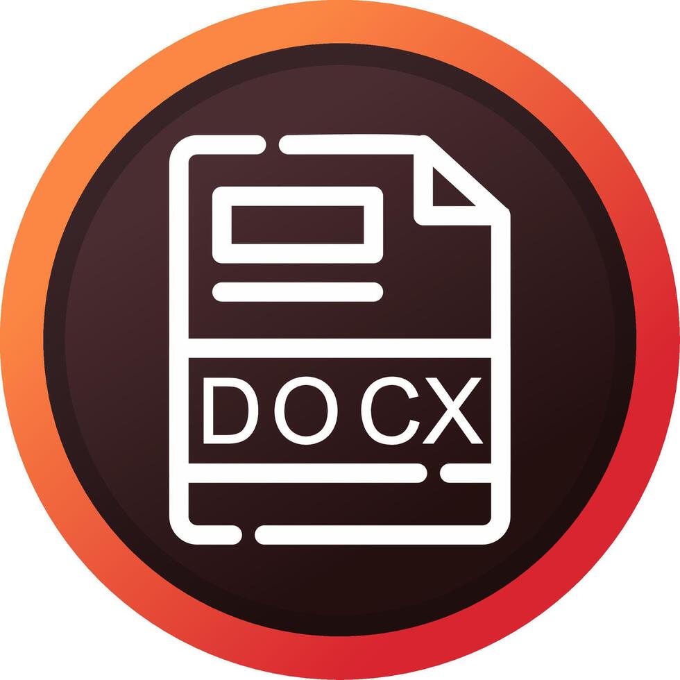 DOCX Creative Icon Design vector