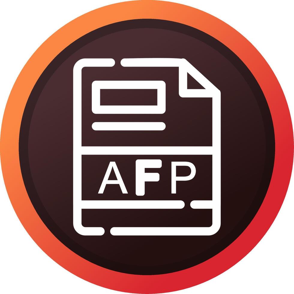 afp creativo icono diseño vector