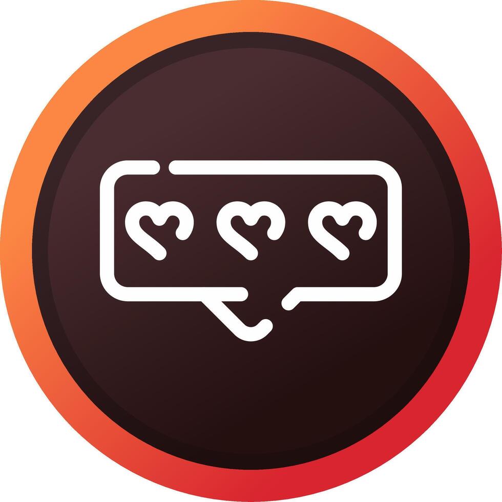 Comment Heart Creative Icon Design vector