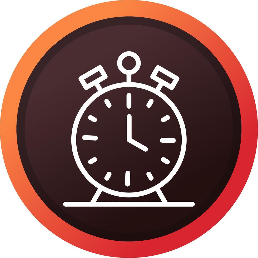 Alarm Clock Creative Icon Design vector