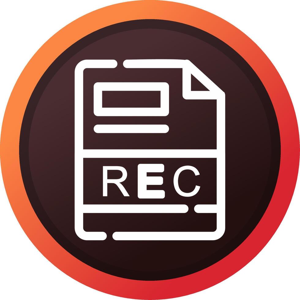 REC Creative Icon Design vector