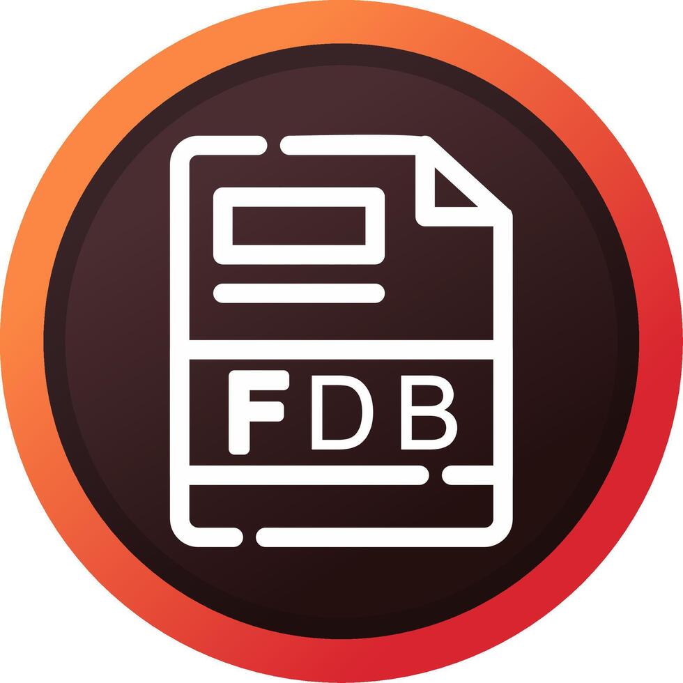 FDB Creative Icon Design vector