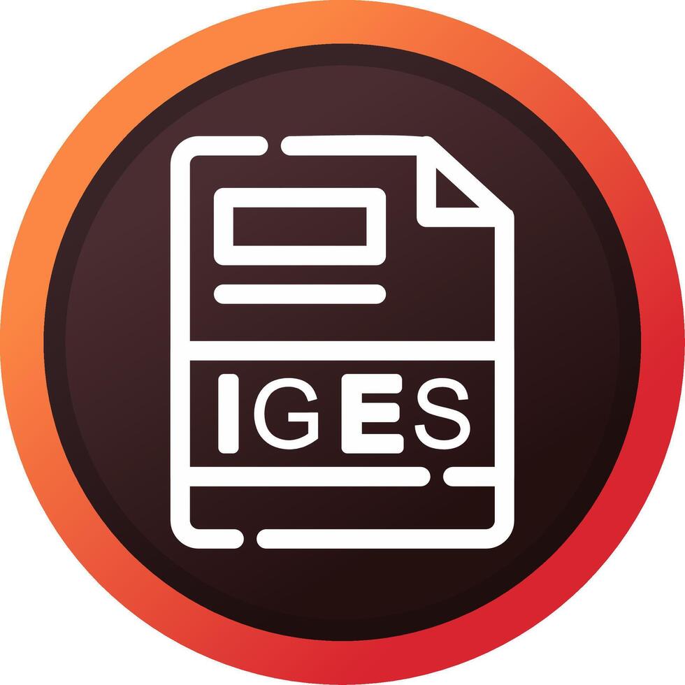 IGES Creative Icon Design vector