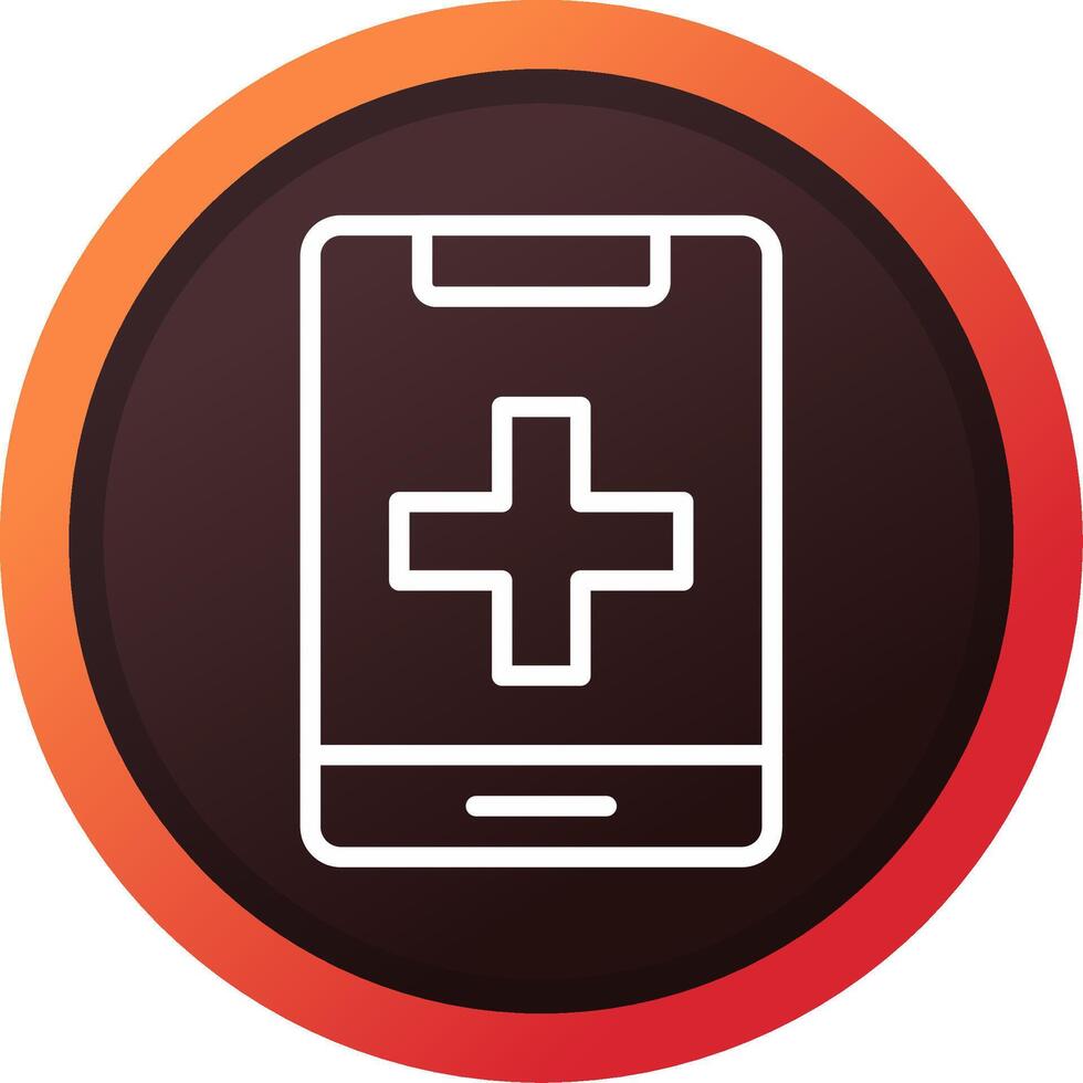 Medical Phone Creative Icon Design vector