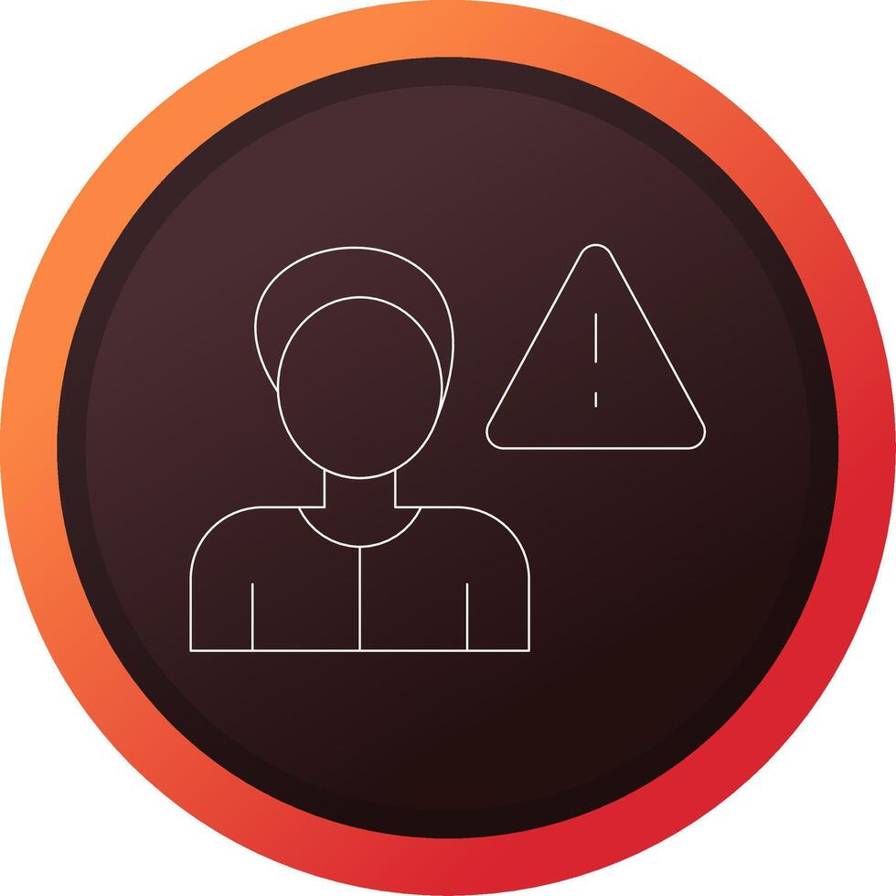 Cautious Creative Icon Design vector