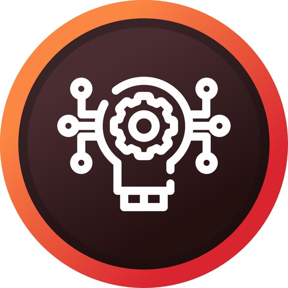 Technology Disruption Creative Icon Design vector