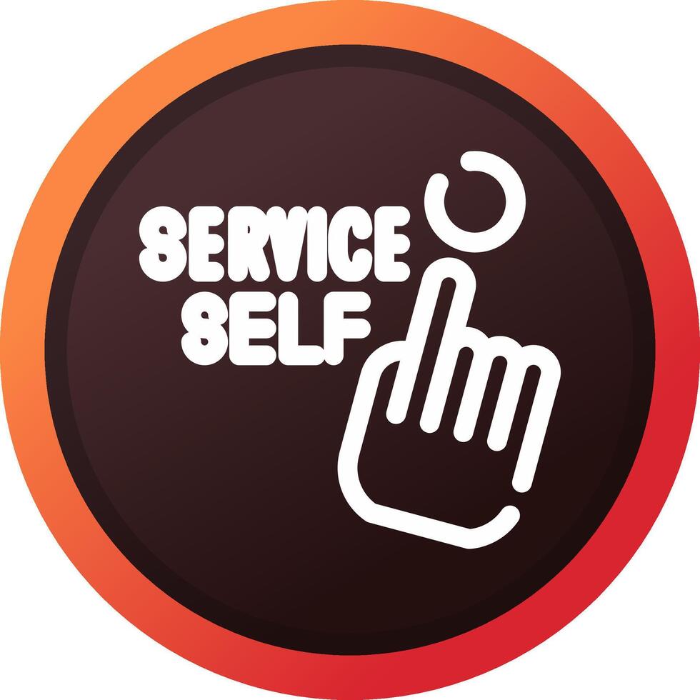 Self Service Creative Icon Design vector