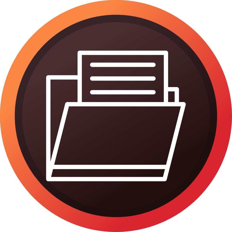 Document Folder Creative Icon Design vector