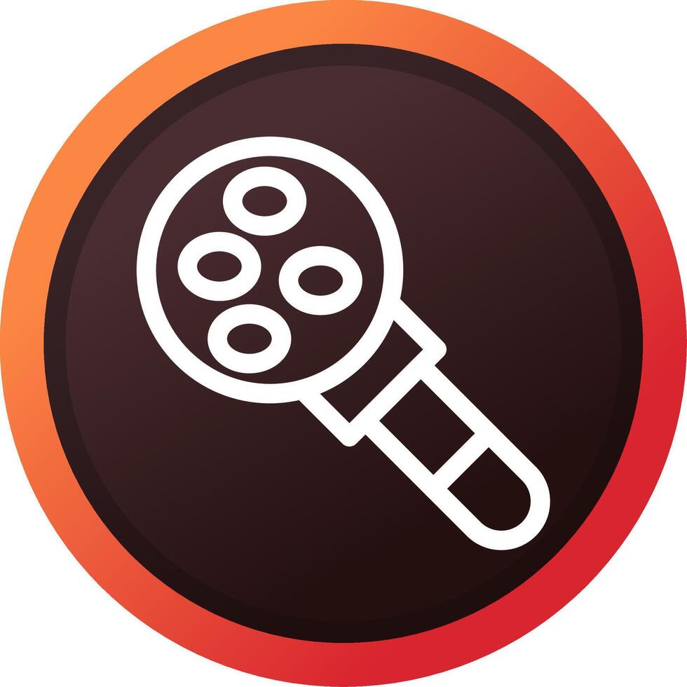 Magnifying Glass Creative Icon Design vector