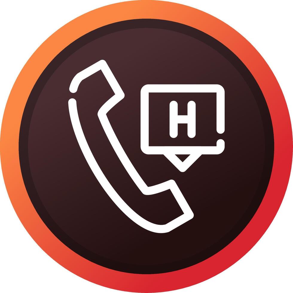 Emergency Call Creative Icon Design vector