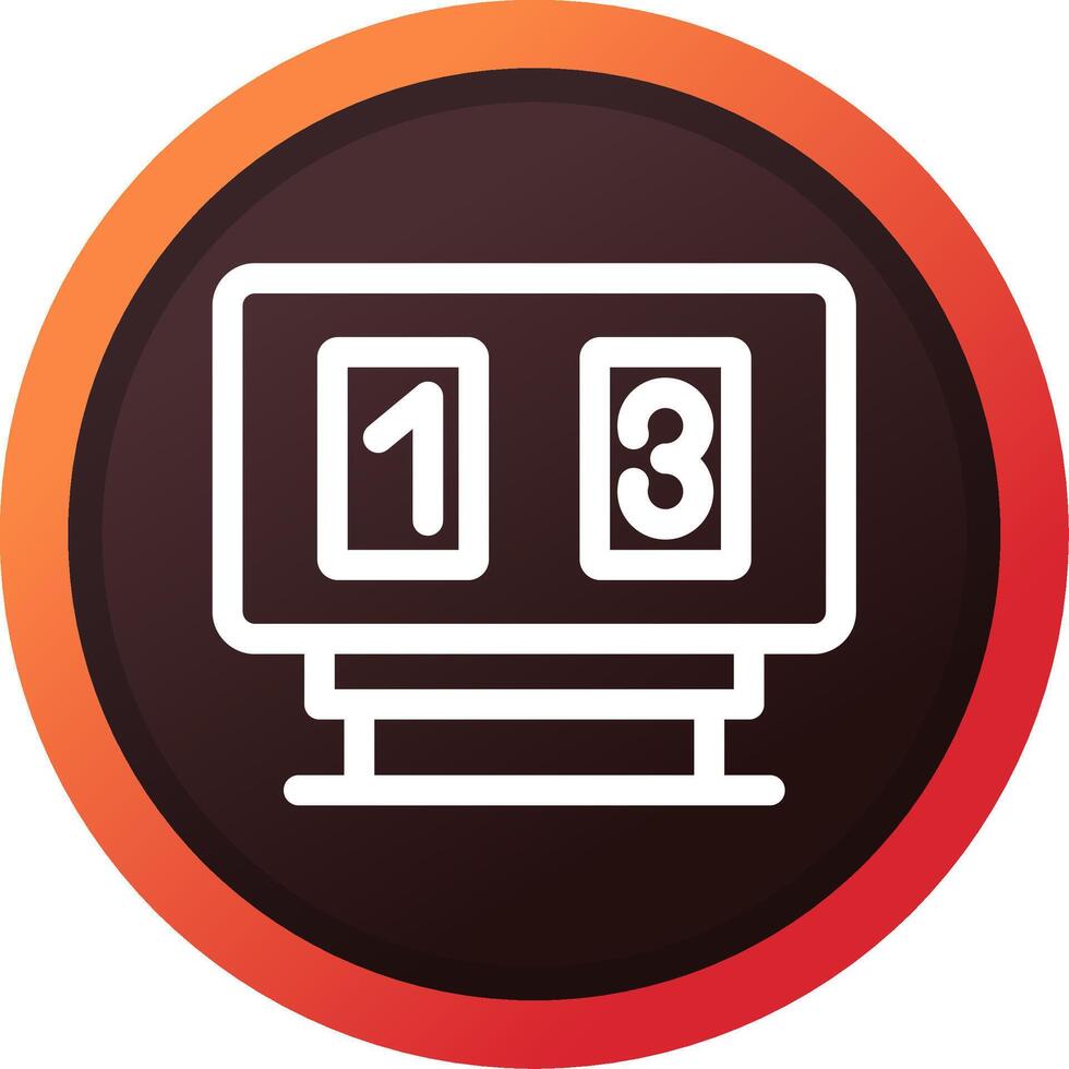 Scoreboard Creative Icon Design vector