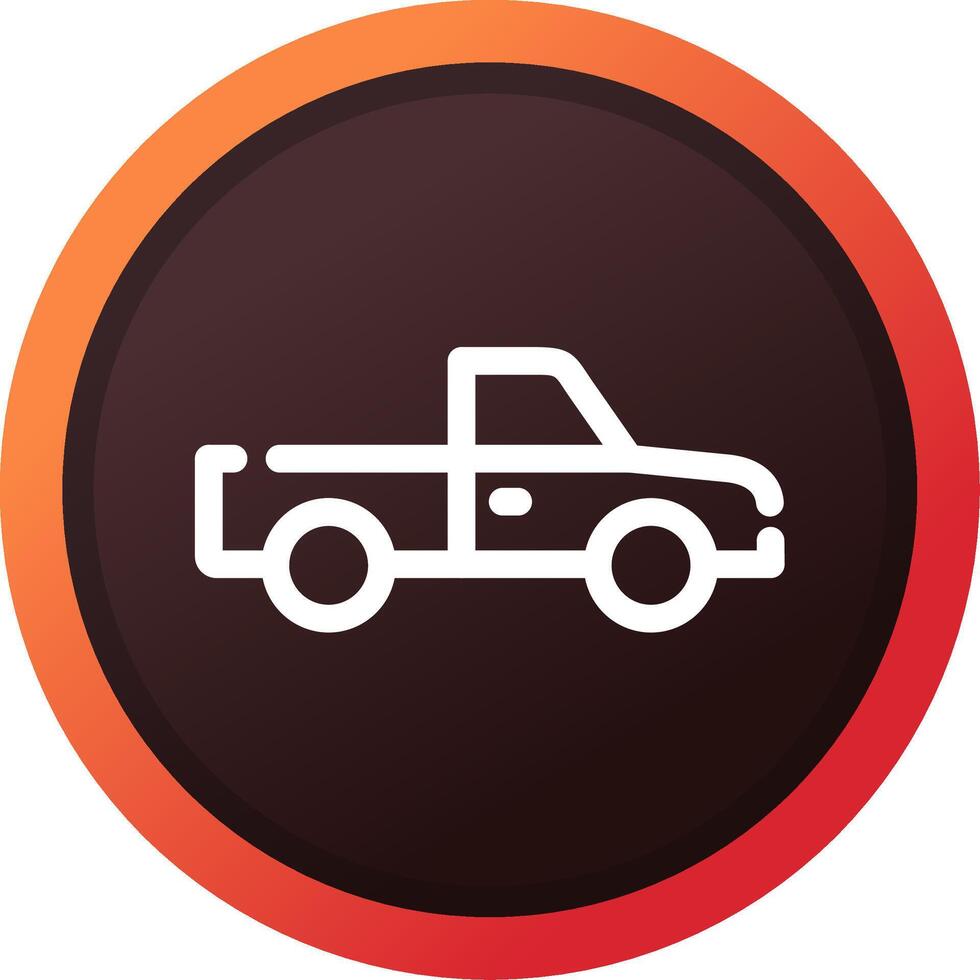 Pickup Truck Creative Icon Design vector