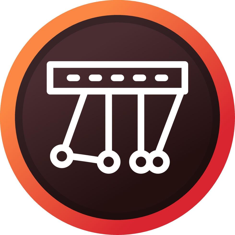 Newton Cradle Creative Icon Design vector