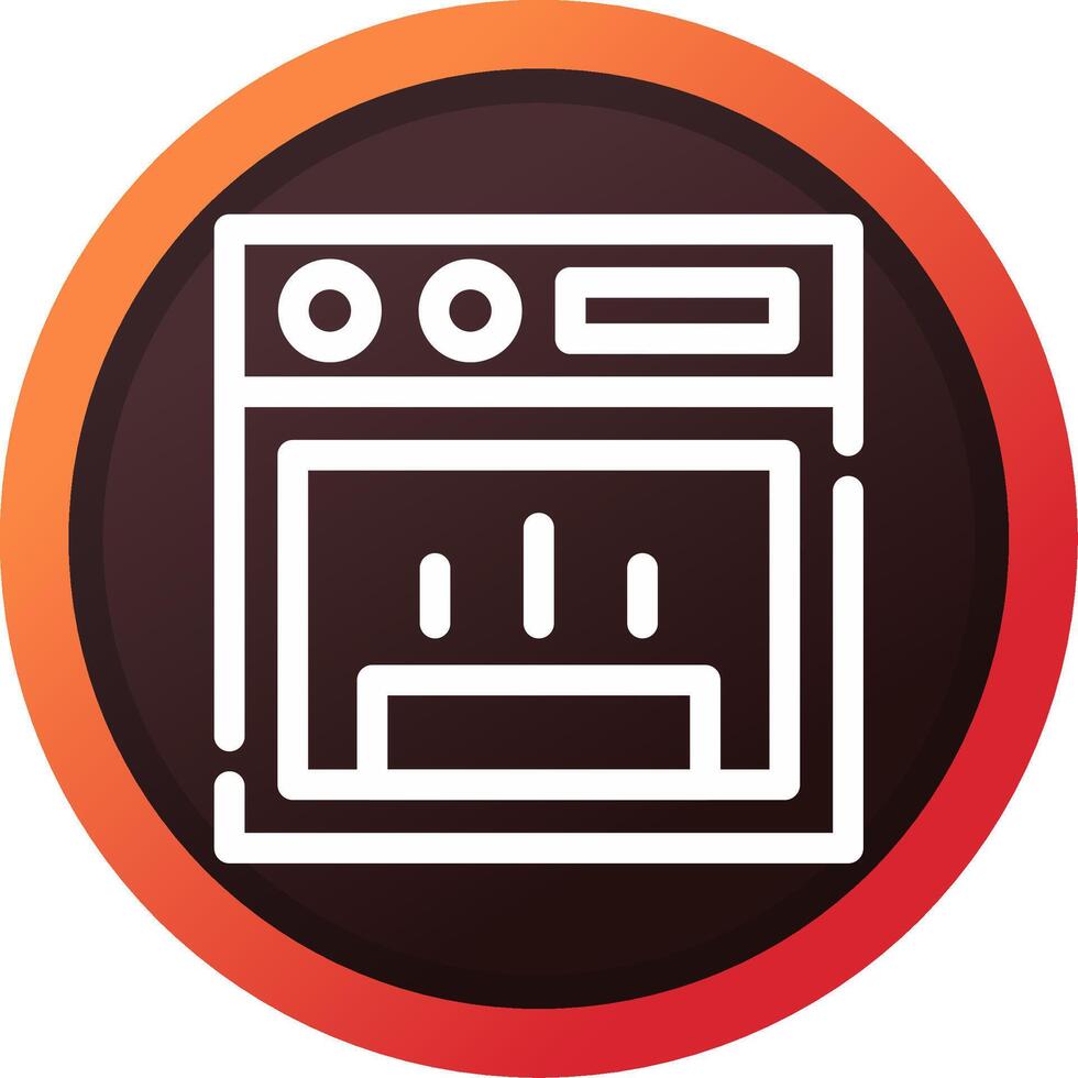 Stove Creative Icon Design vector