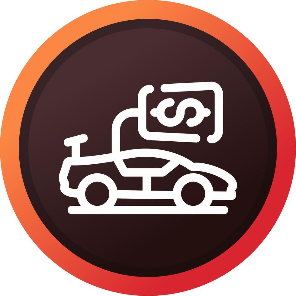 Vehicle Sales Creative Icon Design vector