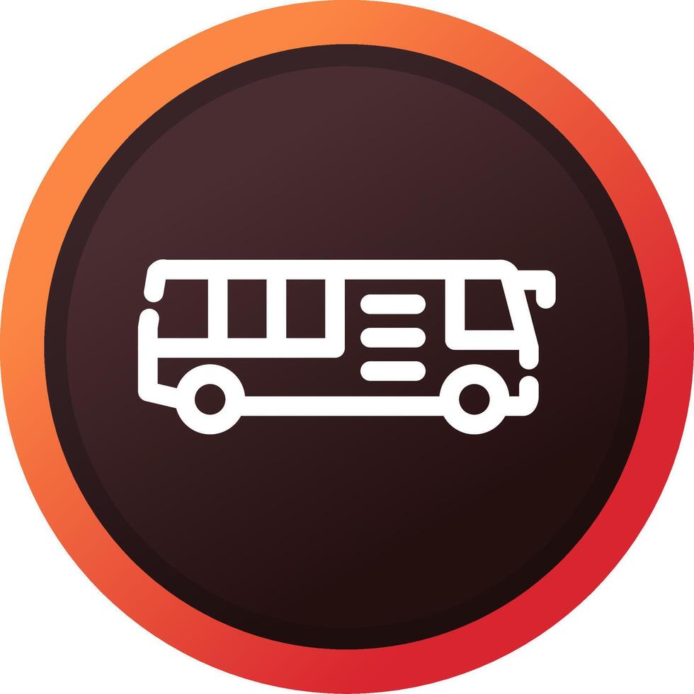 Bus Creative Icon Design vector