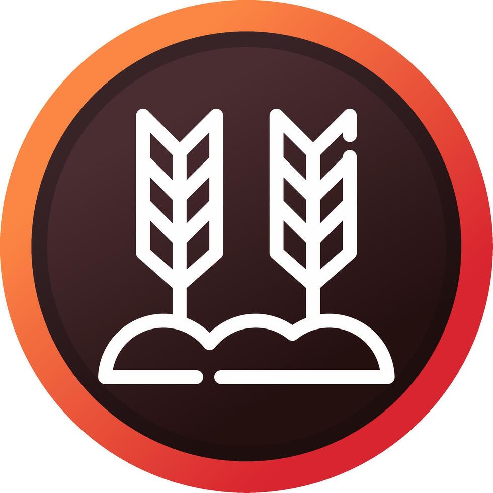 Wheat Creative Icon Design vector