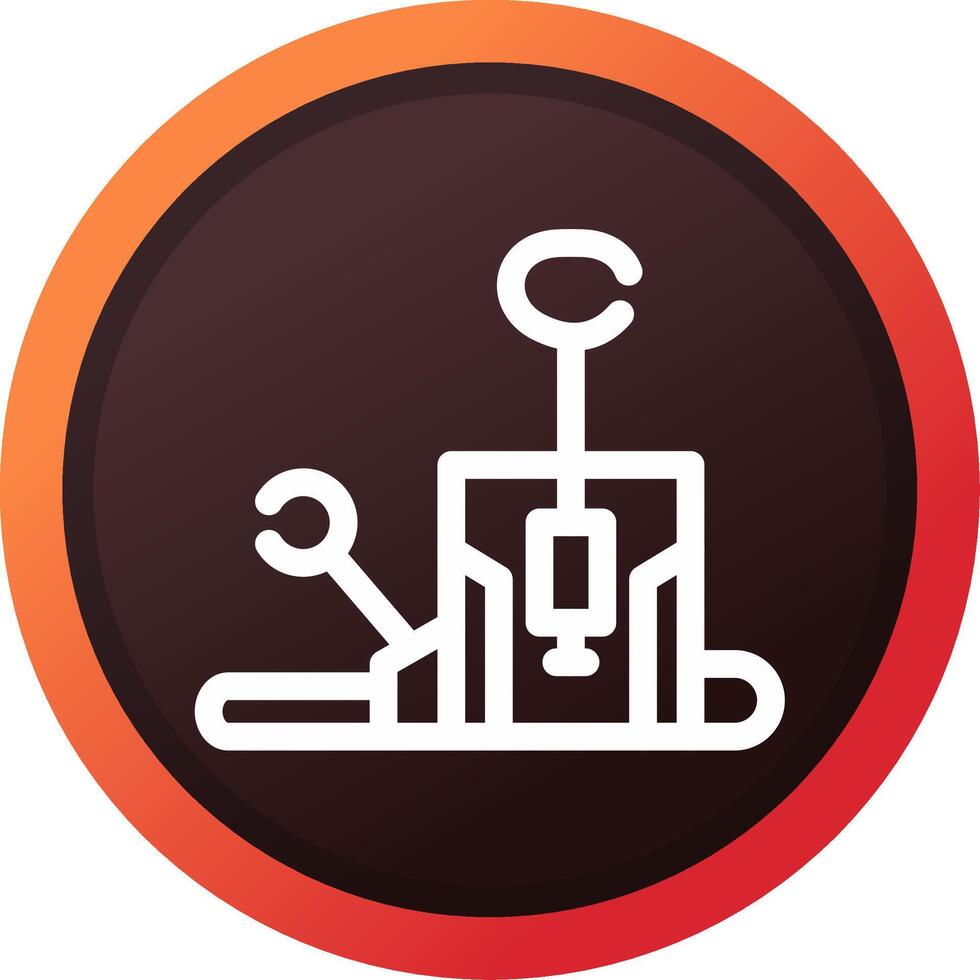 Pilates Chair Creative Icon Design vector