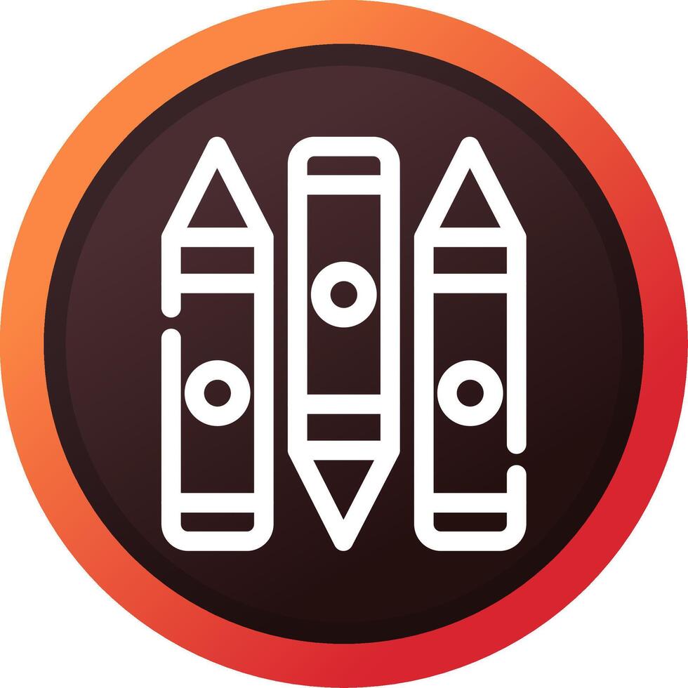 Crayon Creative Icon Design vector