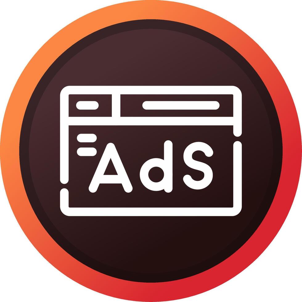 Advertising Creative Icon Design vector