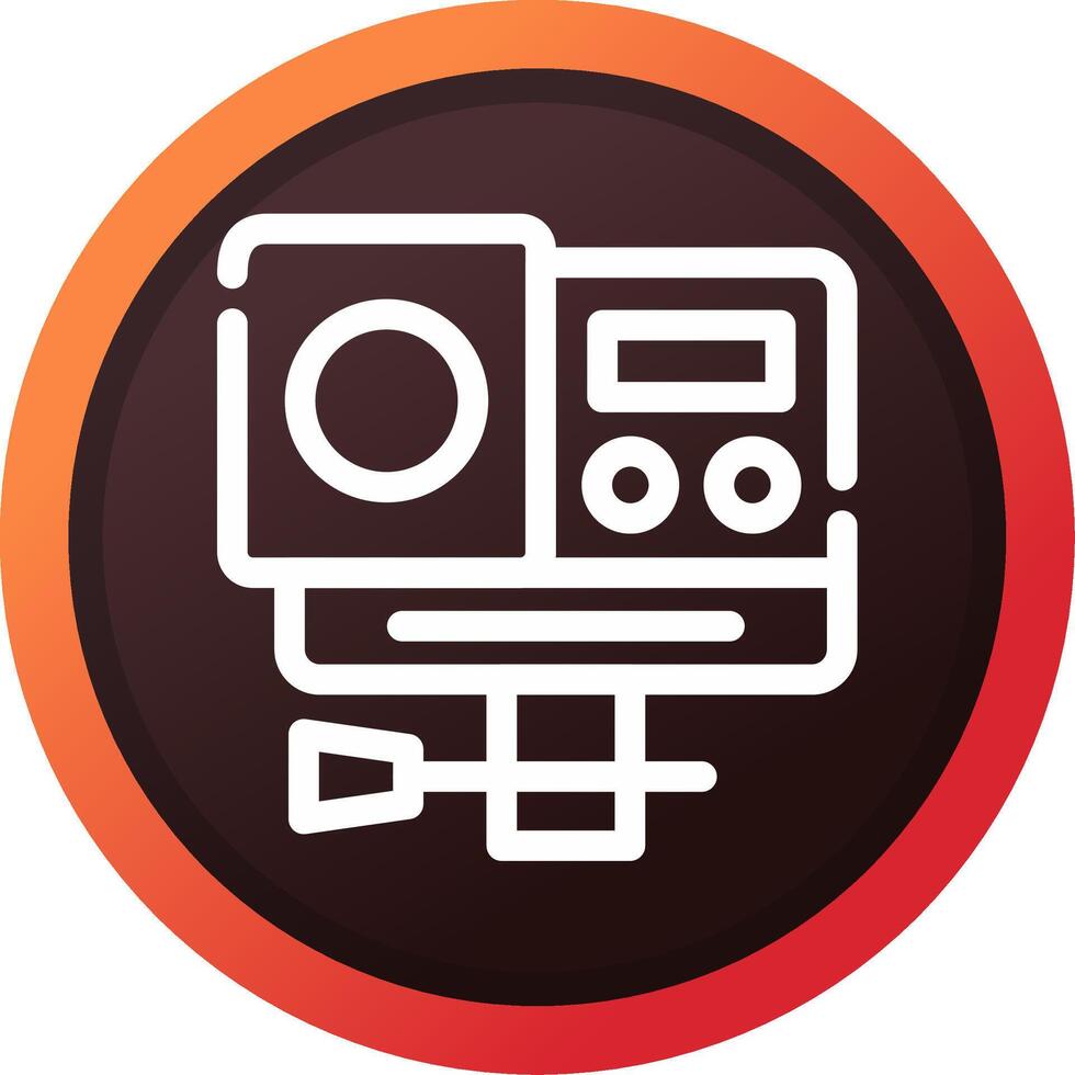 Action Camera Creative Icon Design vector