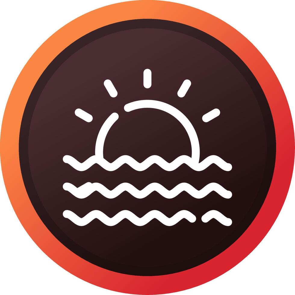 Sunset Creative Icon Design vector