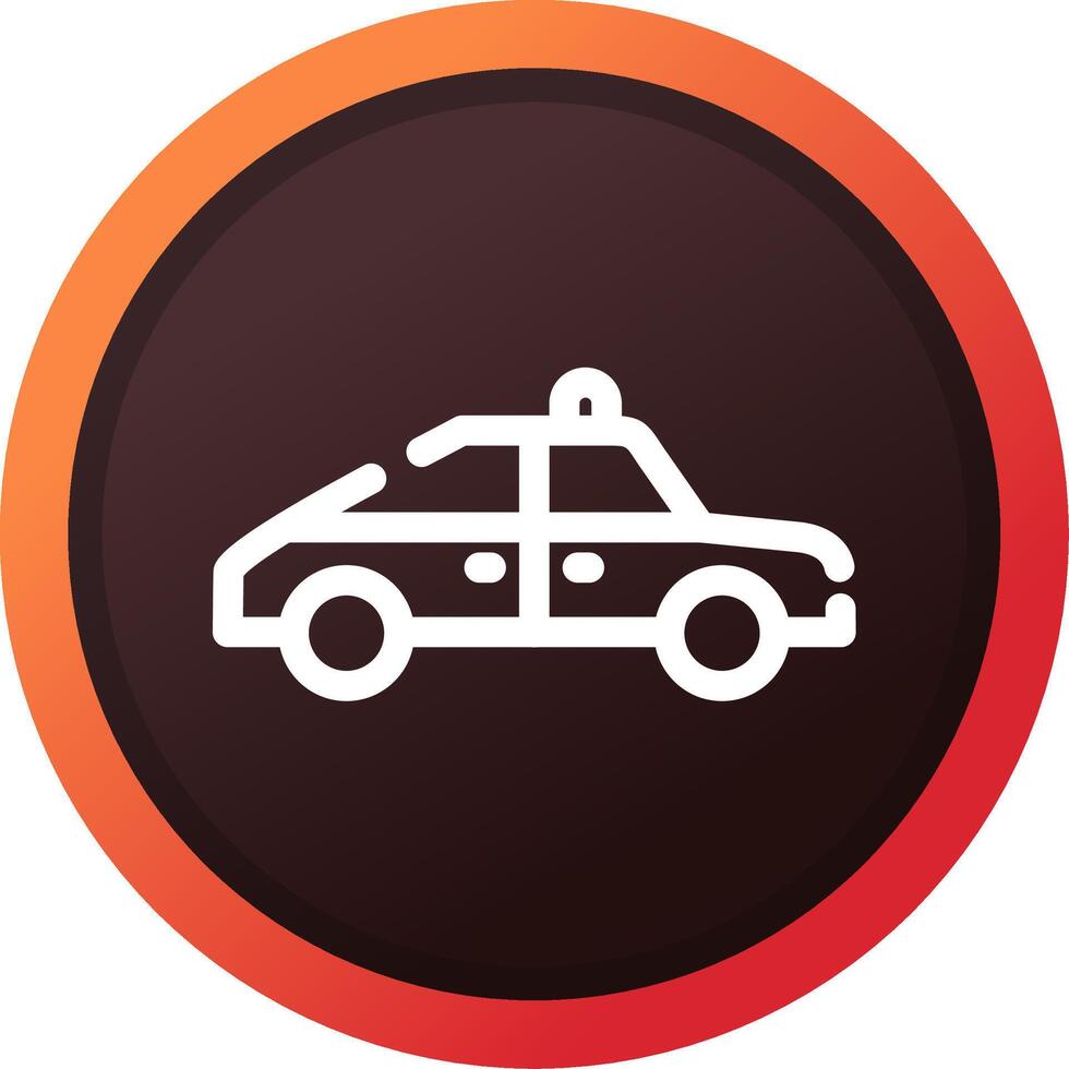 Police Car Creative Icon Design vector