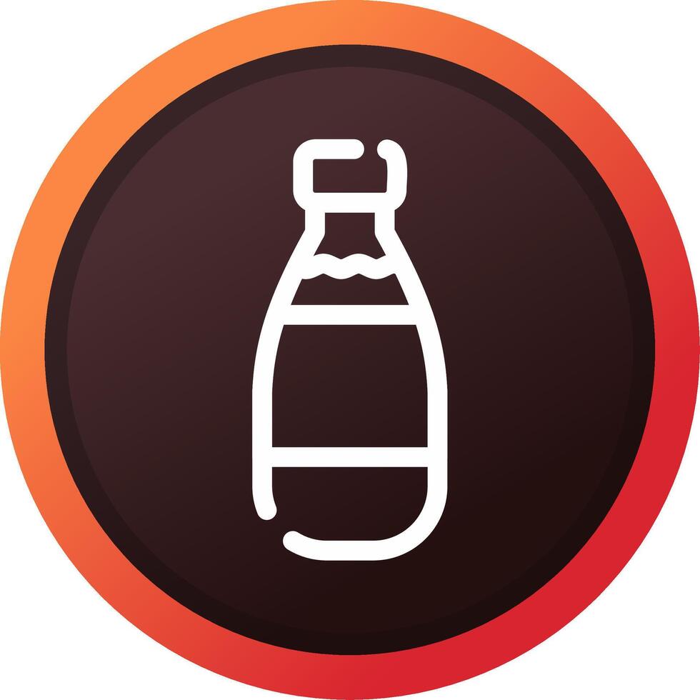 Milk Bottle Creative Icon Design vector