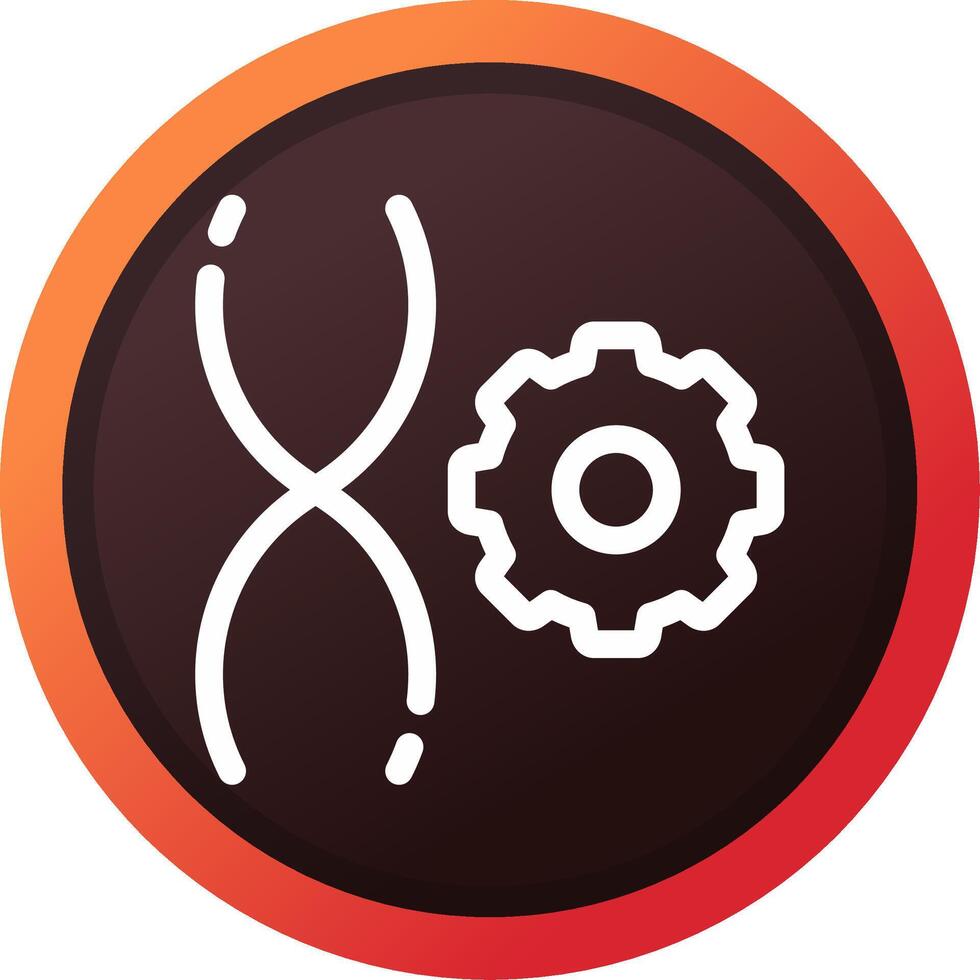 Genetic Engineering Creative Icon Design vector