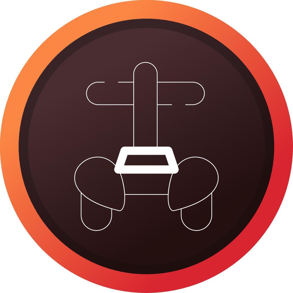 Police Segway Creative Icon Design vector