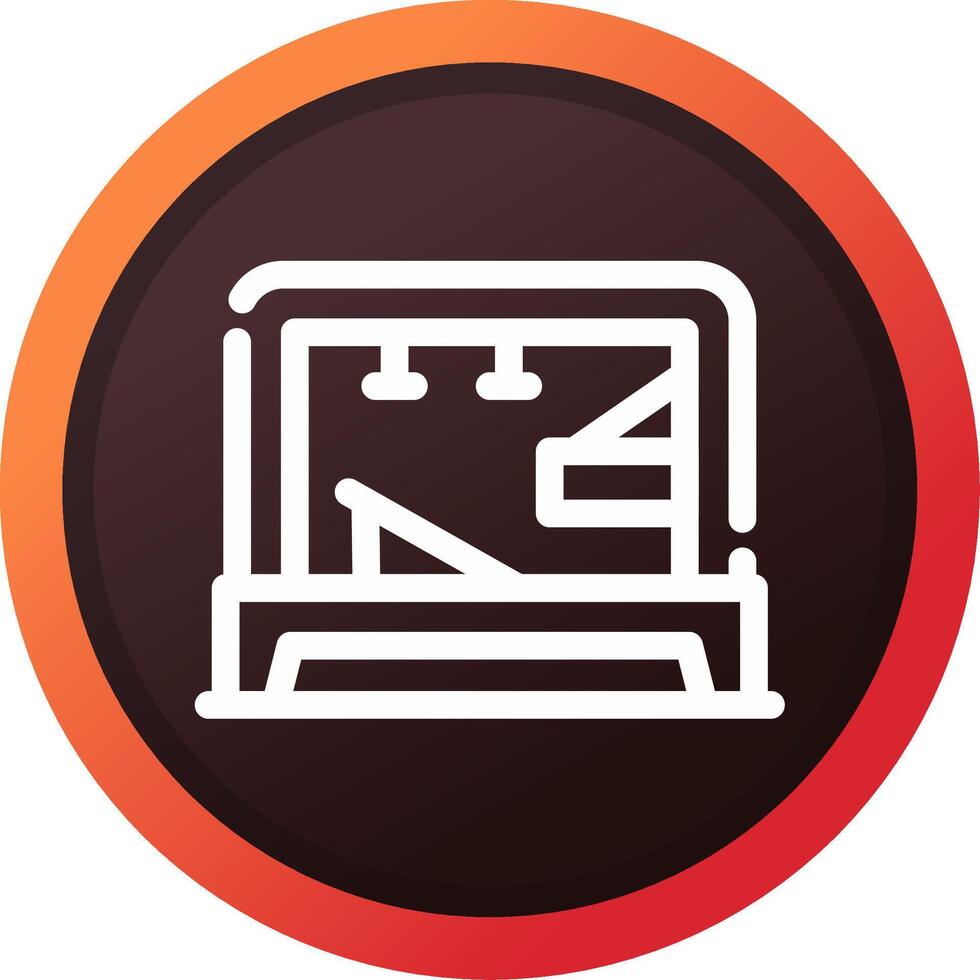 Pilates Tower Creative Icon Design vector