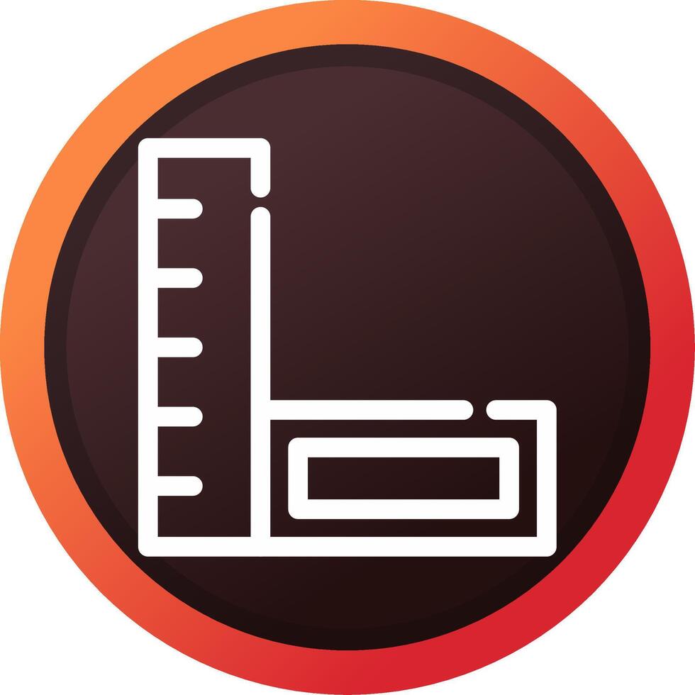 Ruler Creative Icon Design vector