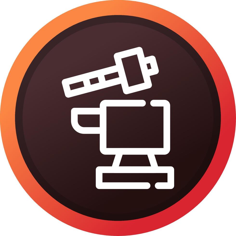 Hammer and anvil Creative Icon Design vector