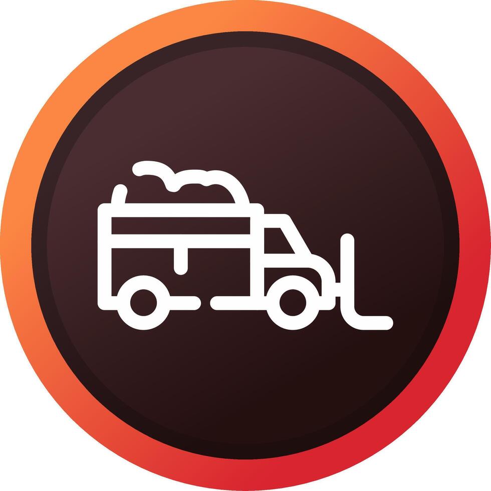 Snowplow Creative Icon Design vector