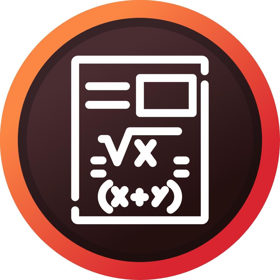 Maths Creative Icon Design vector