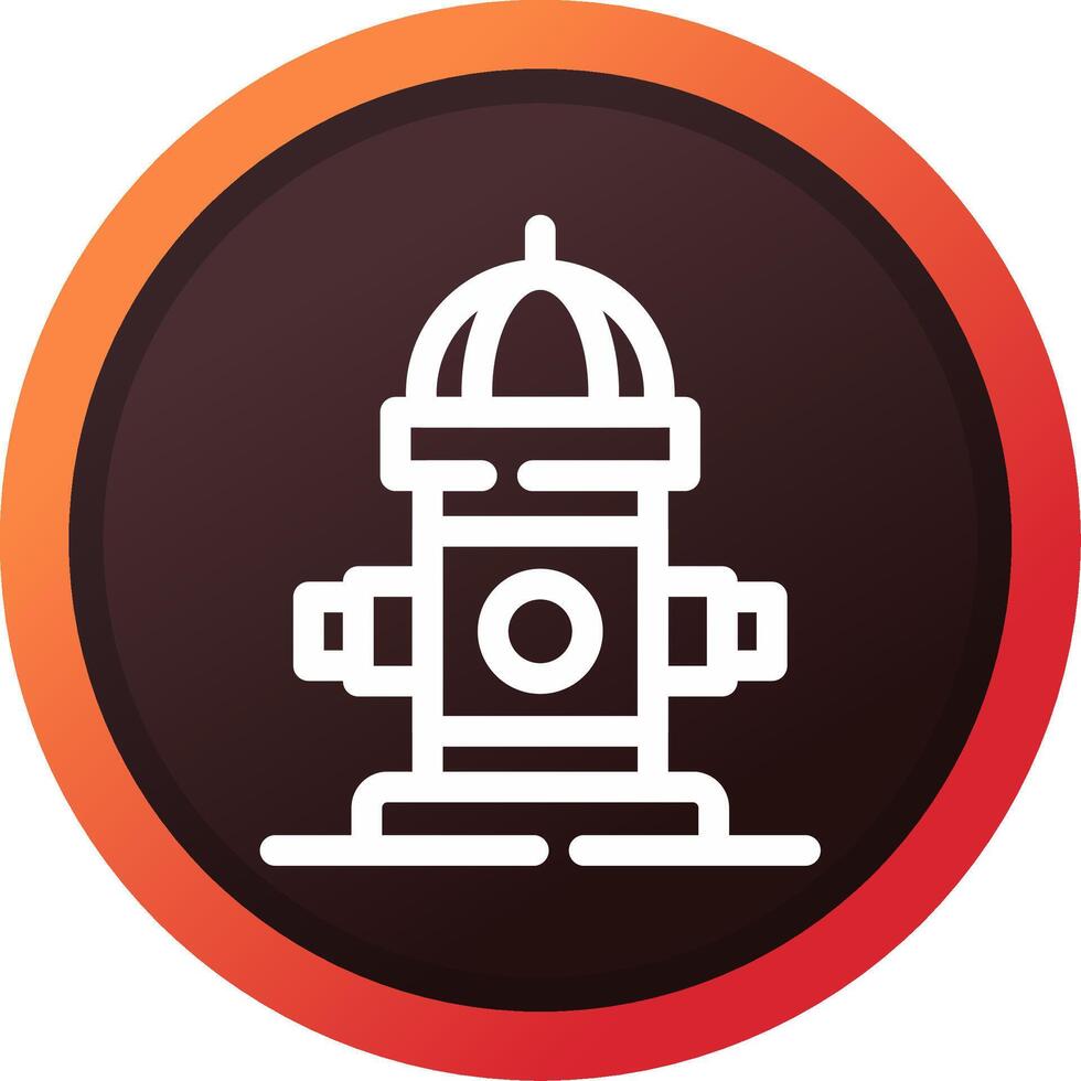 Fire Hydrant Creative Icon Design vector