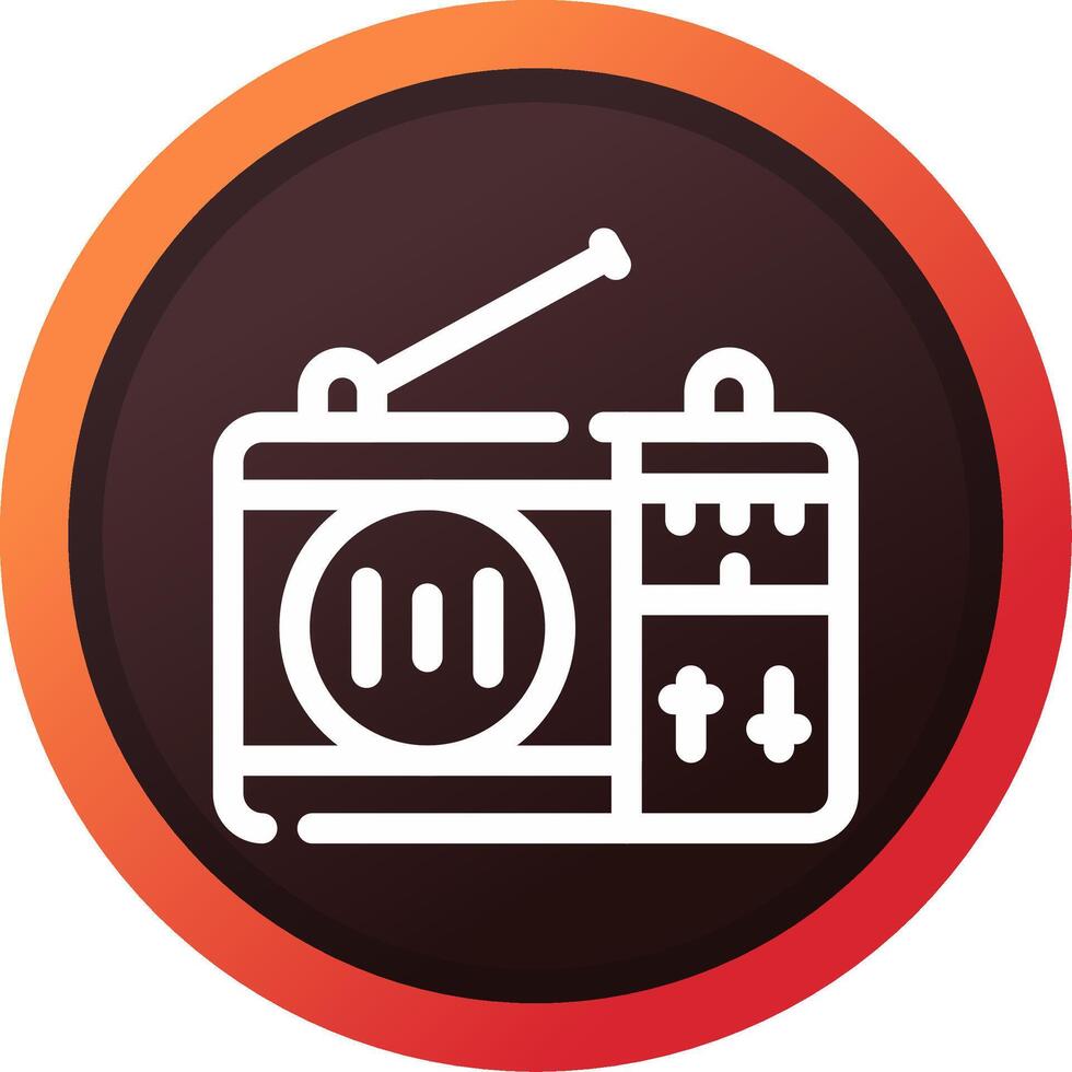 Radio Creative Icon Design vector