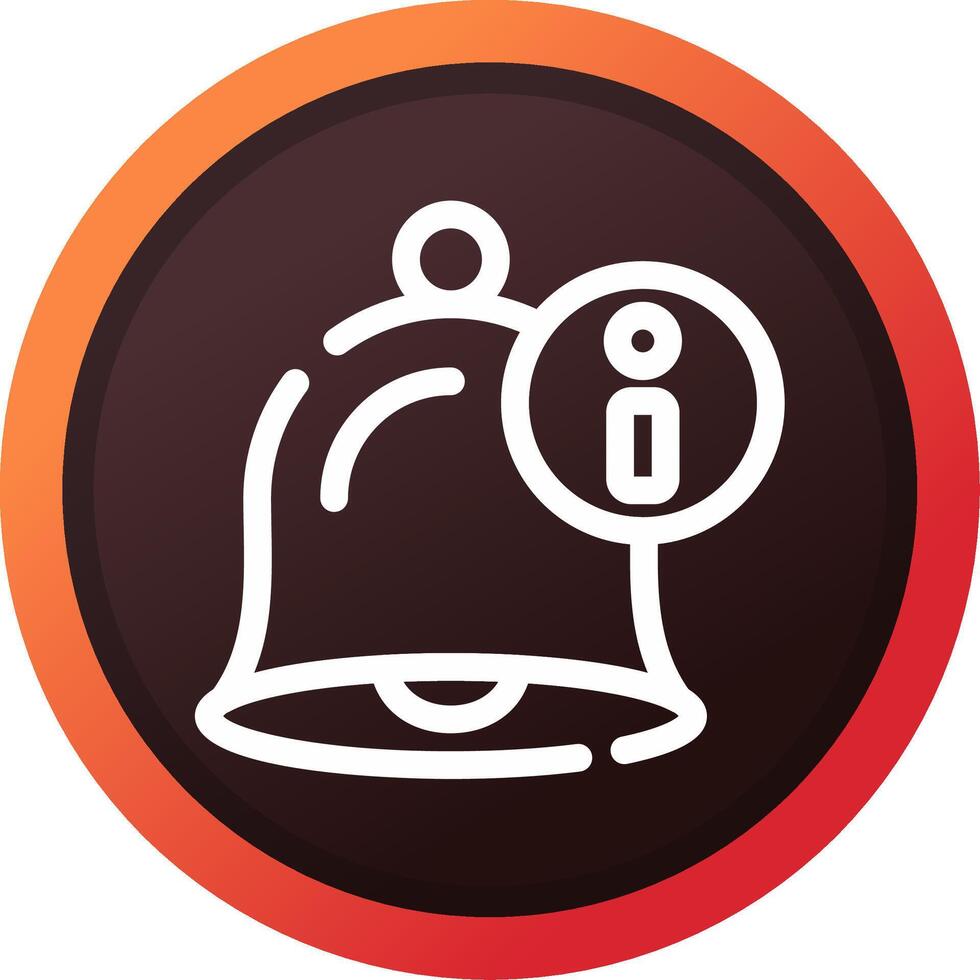 Notification Bell Creative Icon Design vector