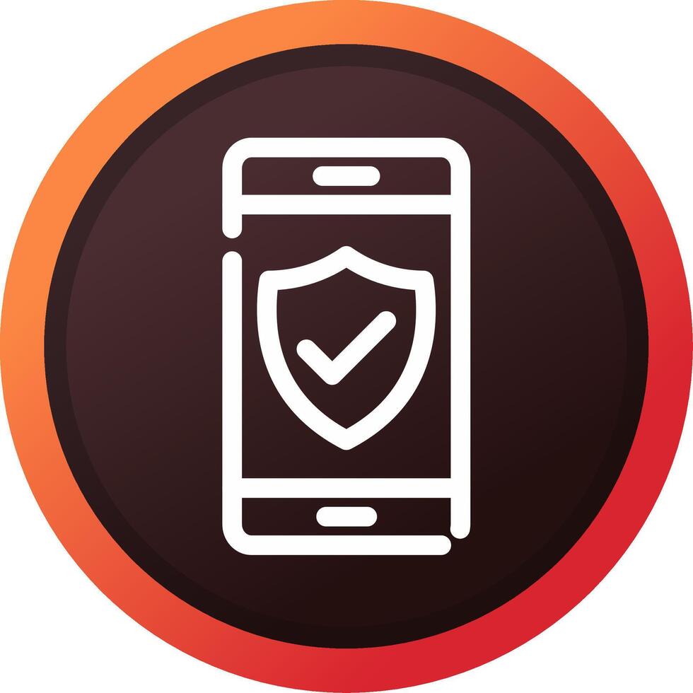 Phone Insurance Creative Icon Design vector