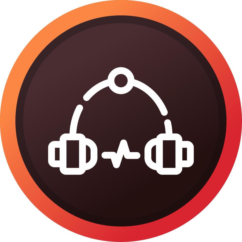 Headphone Creative Icon Design vector