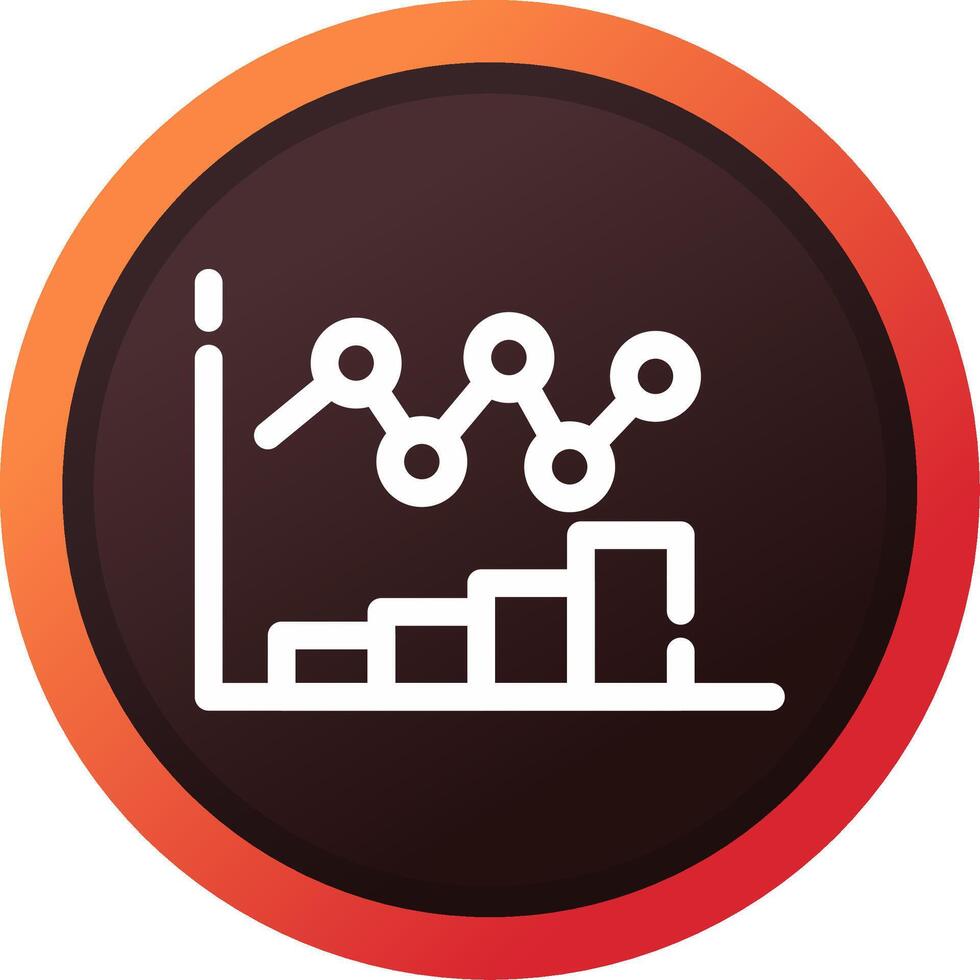 Bar Chart Creative Icon Design vector
