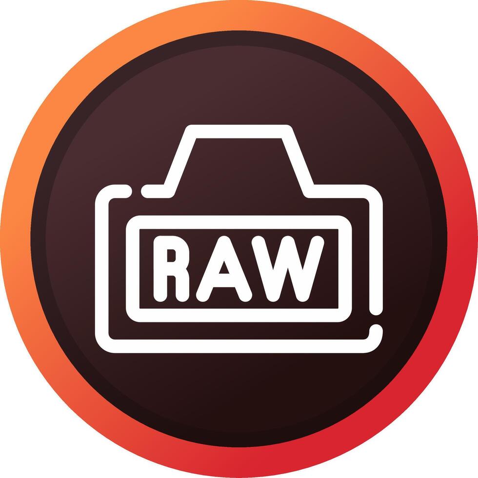 Raw Creative Icon Design vector