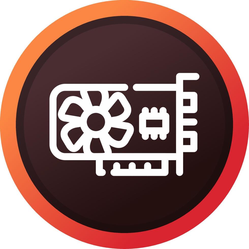Graphic Card Creative Icon Design vector